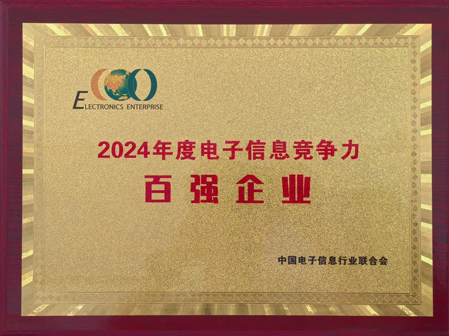 2024年度電子信息競爭力百強企業(yè)